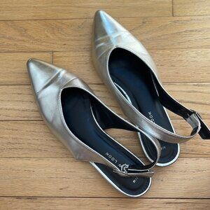 New Look silver sling back